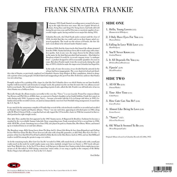 Виниловая пластинка Frank Sinatra - Frankie (LP) прозрачный винил