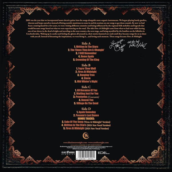 Виниловая пластинка Blackmores Night - Fires At Midnight (2LP)