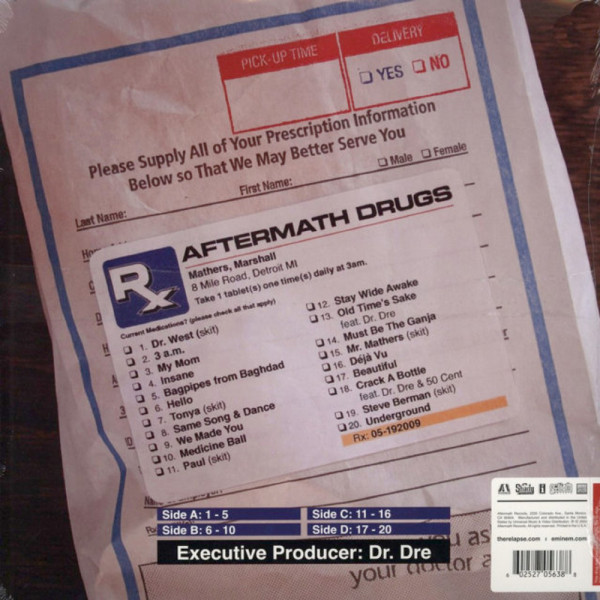 Виниловая пластинка Eminem - Relapse (2LP)