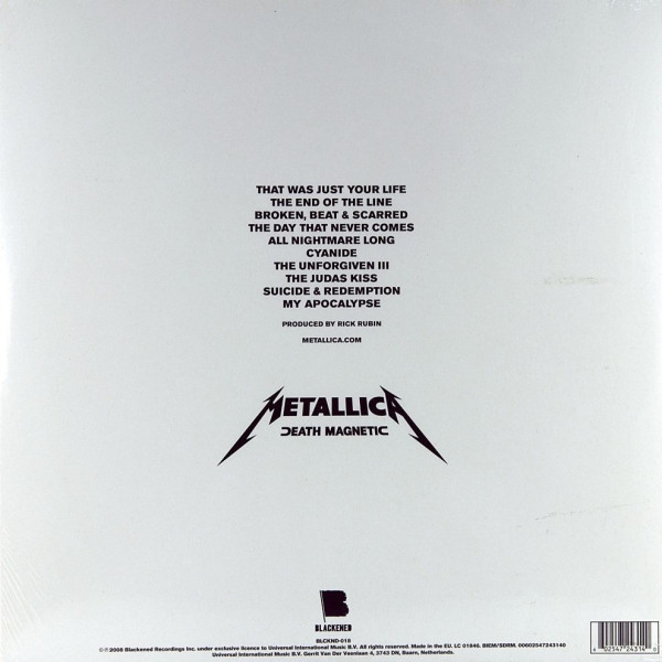 Виниловая пластинка Metallica - Death Magnetic (2LP) серебряный винил