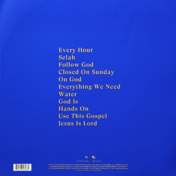 Виниловая пластинка Kanye West - Jesus Is King (LP) синий винил