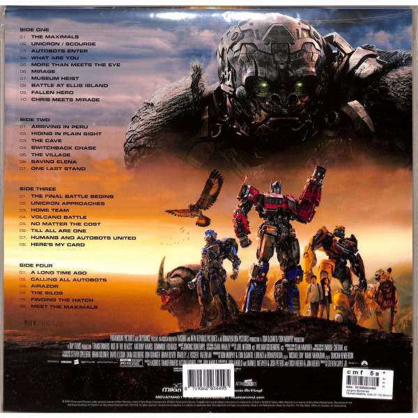 Виниловая пластинка Jongnic Bontemps - Transformers: Rise Of The Beasts (2LP) красный, фиолетовый винил