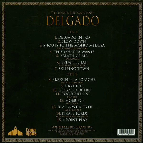 Виниловая пластинка Flee Lord X Roc Marciano - Delgado (LP)