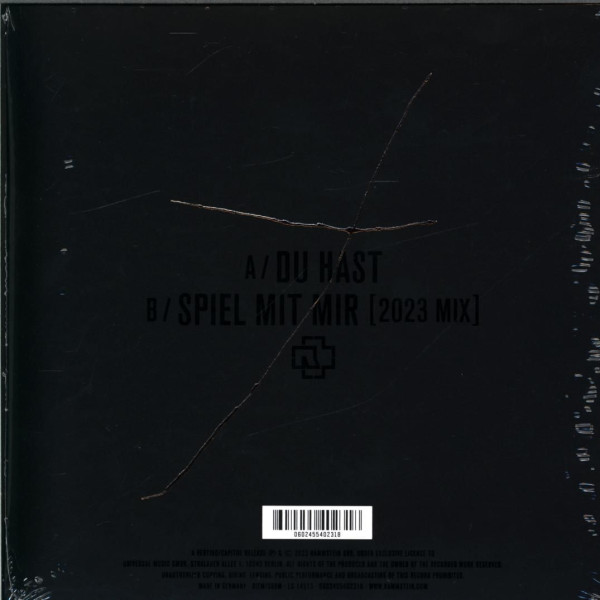 Виниловая пластинка Rammstein - Du Hast (7 inch/LP) белый винил