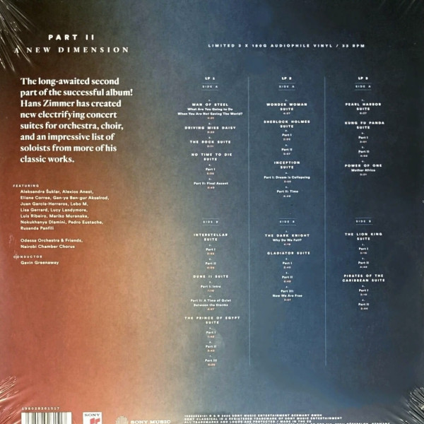 Виниловая пластинка Hans Zimmer - The World Of Hans Zimmer Part II: A New Dimension (3LP)