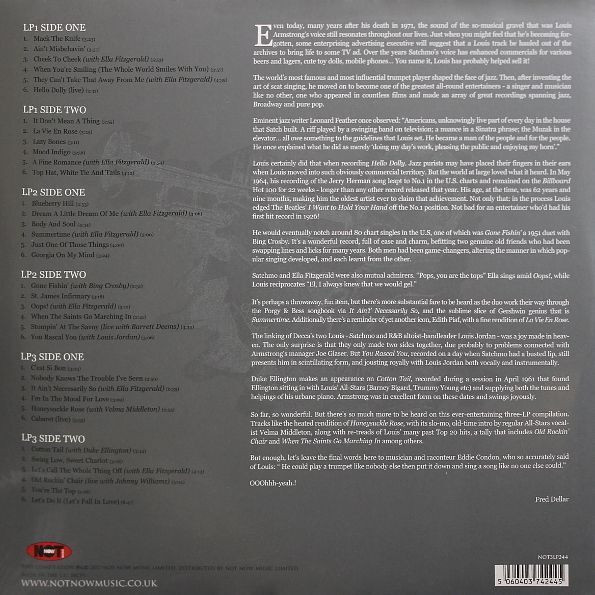 Виниловая пластинка Louis Armstrong - Platinum Collection (3LP) белый винил