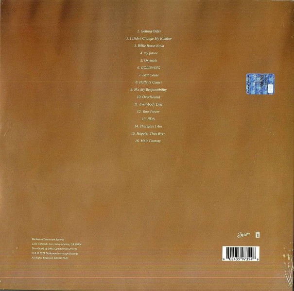 Виниловая пластинка Billie Eilish - Happier Than Ever (2LP) золотой винил