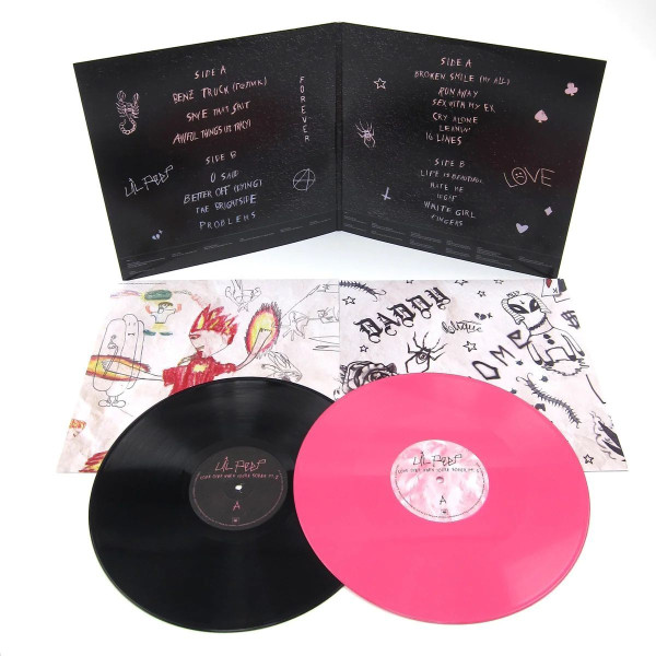 Виниловая пластинка Lil Peep - Come Over When You're Sober, Part 1 & 2 (2LP) розовый, чёрный винил