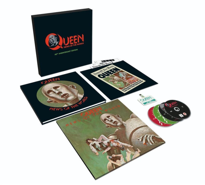 Виниловая пластинка Queen - News Of The World 40th Anniversary (LP, 3CD, DVD)