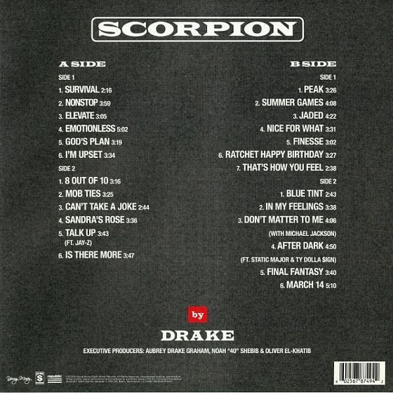 Виниловая пластинка Drake - Scorpion (2LP)