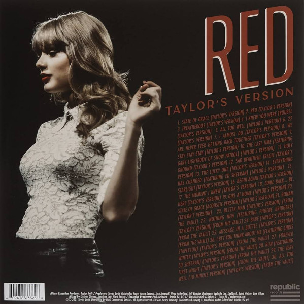 Виниловая пластинка Taylor Swift - Red Taylor's Version (4LP)