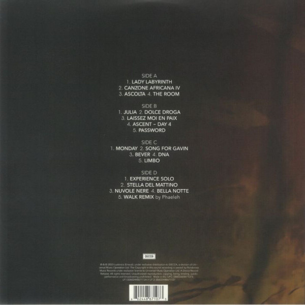 Виниловая пластинка Ludovico Einaudi - Einaudi Undiscovered II (2LP) чёрный винил