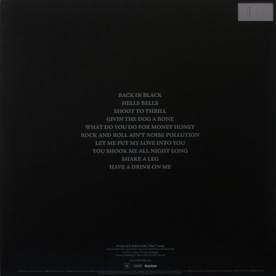 Виниловая пластинка AC/DC - Back In Black (LP)