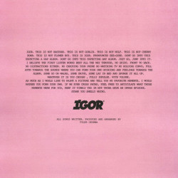 Виниловая пластинка Tyler The Creator - IGOR (LP)