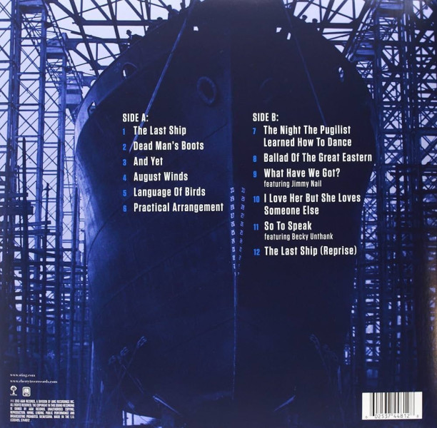 Виниловая пластинка Sting - The Last Ship (LP)