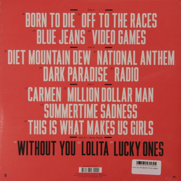 Виниловая пластинка Lana Del Rey - Born To Die (2LP)