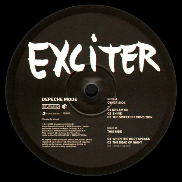 Виниловая пластинка Depeche Mode - Exciter (2LP)