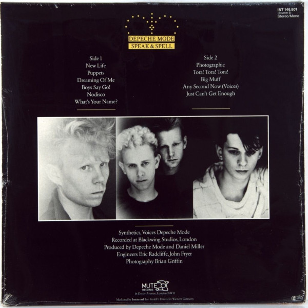 Виниловая пластинка Depeche Mode - Speak & Spell (LP)