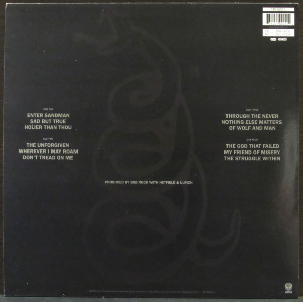 Виниловая пластинка Metallica - Metallica: The Black Album (2LP)